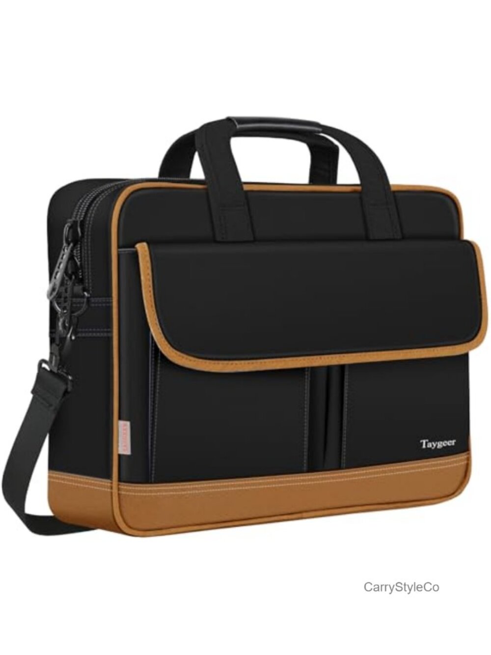 15.6 Inch Laptop Briefcase Messenger Shoulder Bag Water-Resistant With Padded